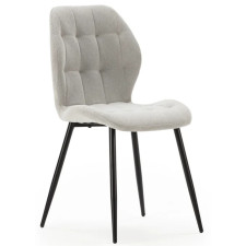 CHAISE NALU - 17875 EN TISSU GRIS CLAIR