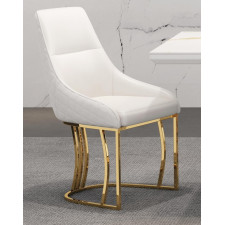 CHAISE 11653 BLANC-DORE