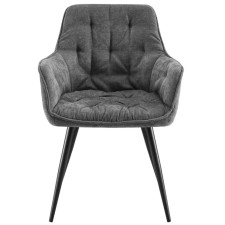 CHAISE - DC-6014 EN TISSU GRIS