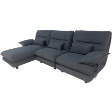 CANAPE D ANGLE - H-8816-GRIS FONCE