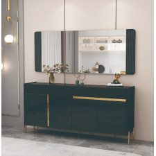 BAHUT  180X40X80CM 92382 NOIR DORE