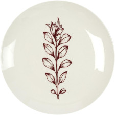 ASSIETTE COTTAGE PORCELAINE ROUGE 20CM