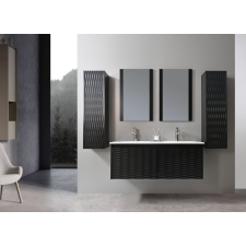 MEUBLE SALLE DE BAIN DOUBLE VASQUE MARIA 1 NOIR