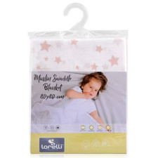 COUVERTURE MOUSELINE LORELLI 80X80 ROSE