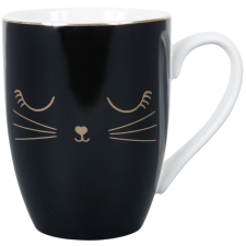 MUG MIAOU NOIR ET DORE 350ML