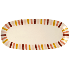 PLAT OVALE EN GRES GRENAT MANAROLA 31X15CM