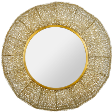 MIROIR ARDECOR EN FER D60X15CM DORE