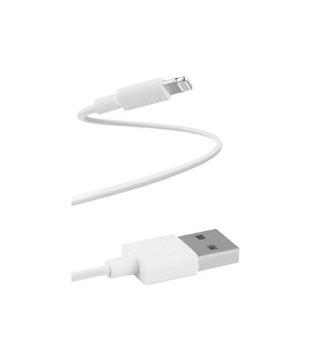 CABLE T'NB LIGHTNING USB 1METRE BLANC