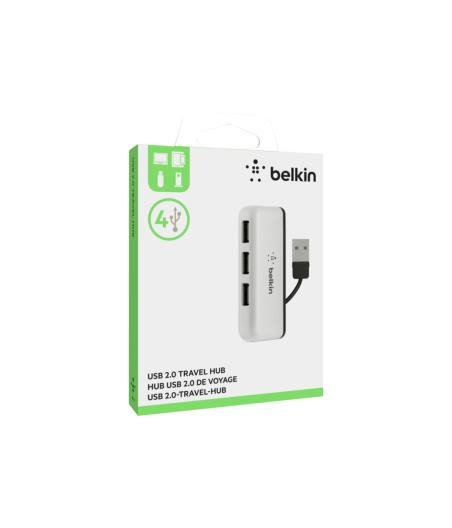 CONCENTRATEUR HUB BELKIN VOYAGE 4 PORTS USB 2.0