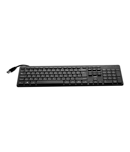CLAVIER ET SOURIS TNB HUB WIRED KEYBOARD BUILT-IN 3X USB-A