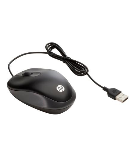SOURIS OPTIQUE HP TRAVEL 3BOUTONS USB NOIR