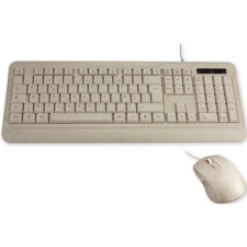 KIT CLAVIER ET SOURIS MCL BIOPLASTIQUE 1600DPI BEIGE