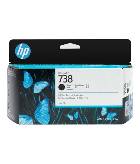 CARTOUCHE D'ENCRE HP 738 130-ML BLACK DESIGNJET INK CARTRI