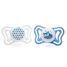 LOT DE 2 SUCETTES PHYSIO-LIGHT SILICONE 6-16M BLEU
