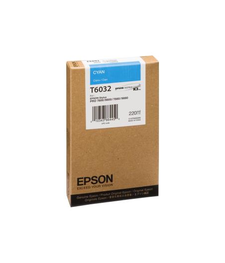 CARTOUCHE D'ENCRE EPSON C13T603200 - CYAN (220ML)