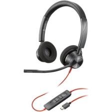 CASQUE HP POLY BLACKWIRE 3320 STEREO HS +USB-C/A NOIR