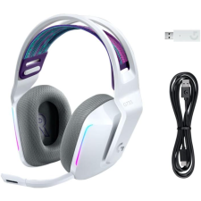 CASQUE SANS FIL LOGITECH G733 WIRELESS LIGHTSPEED RGB 2.4GHZ 87.5DB BLANC