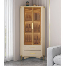 VITRINE D ANGLE 900X400X 1900 -90622- BEIGE