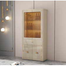 VITRINE 2P- 90688-900X400X1900 BEIGE DORE