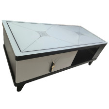 TABLE BASSE 120X60X40-K15 BLANC NOIR