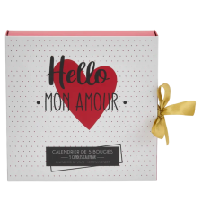 CALENDRIER AMOUR AVEC 5 BOUGIES PARFUMEES
