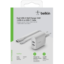 ADAPTATEUR SECTEUR BELKIN BOOST CHARGE 2 x USB-A 12WATTS BLANC