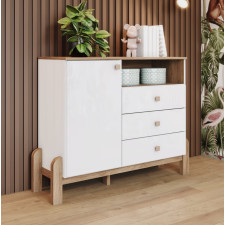 COMMODE DE RANGEMENT 3T 110X8900X480 I725-190-BOIS-BLANC