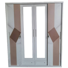 ARMOIRE EN METAL Y004 4 PORTES BLANCHE