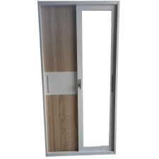 ARMOIRE EN METAL Y003 2 PORTES-BOIS -BLANC
