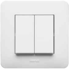 INTERRUPTEUR COMPLET DOUBLE VA-ET-VIENT DEBFLEX DEB742720 - BLANC