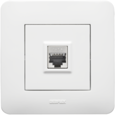 PRISE RJ45 COMPLETE DEBFLEX DEB742790 CASUAL - BLANC BRILLANT