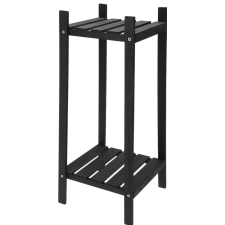 ETAGERE A PLANTES 2 NIVEAUX BOIS NOIR