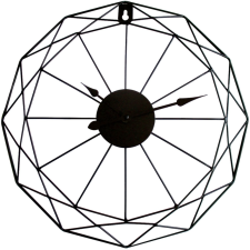 HORLOGE FILAIRE STRUCTURE NOIR 40X40X3.5CM