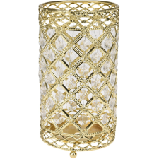 LANTERNE EN METAL DOREE 11X11X20CM