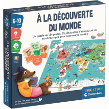 JEU PUZZLE A LA DECOUVERTE DU MONDE CLEMENTONI 6-10ANS