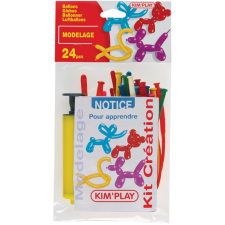 KIT 24 BALLONS KIM PLAY A MODELER 8ANS+