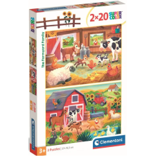 PUZZLE CLEMENTONI THE FARMYARD FAMILY 2X20 PIECES 3ANS+
