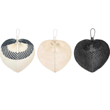 LOT DE 3 DECORATION MURALE EN FEUILLES DE BAMBOU
