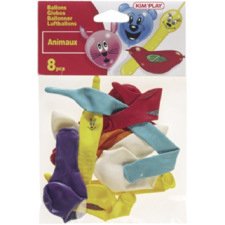 LOT DE 8 BALLONS FORME D ANIMAUX KIMPLAY