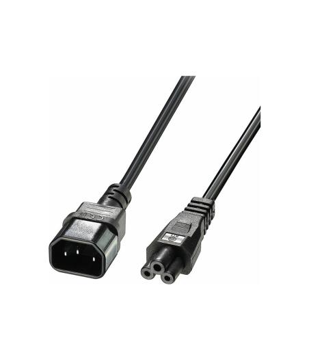 RALLONGE DE CABLE LINDY 30341 - 2M - IEC C14 POUR IEC C5