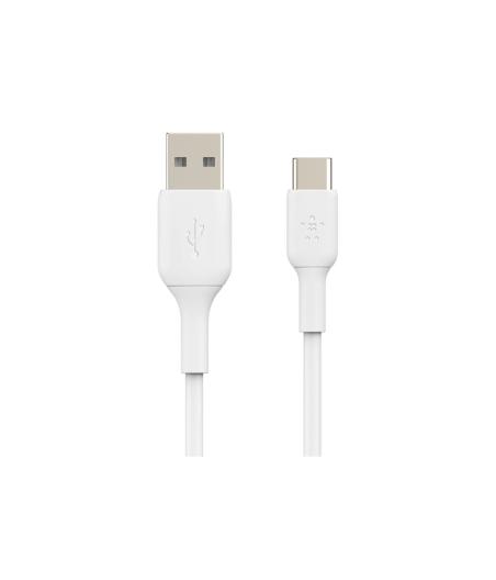 CABLE BELKIN USB-A VERS USB-C 3M BLANC