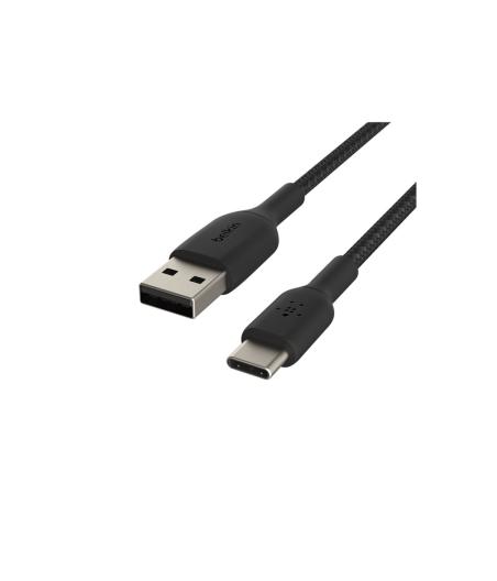CABLE TRESSE USB A USB C 0.15M NOIR