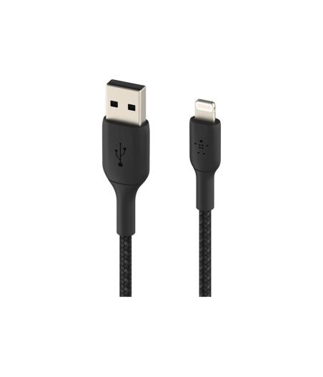 CABLE BELKIN TRESSE LIGHTNING POUR USB-A 3M