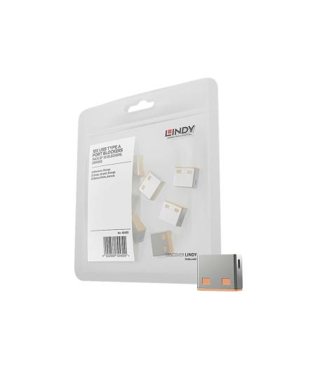 BLOQUEUR DE PORT USB LINDY 40463 - 10 PIECES