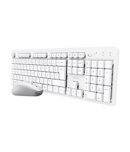 CLAVIER ET SOURIS TRUST ODY II (FR) BLANC
