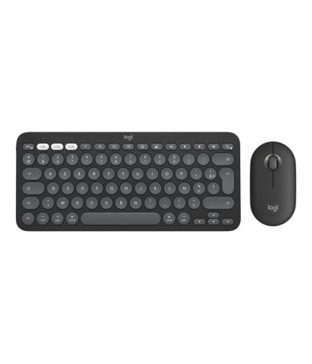 CLAVIER ET SOURIS LOGI PEBBLE 2 COMBO POUR MAC (FRA)