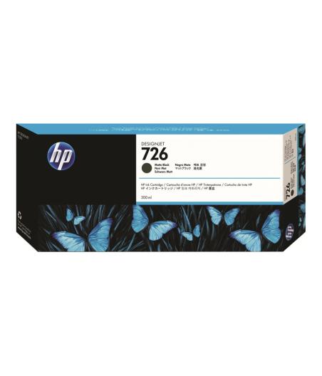 CARTOUCHE D'ENCRE HP 726 - 300 ML NOIR MAT