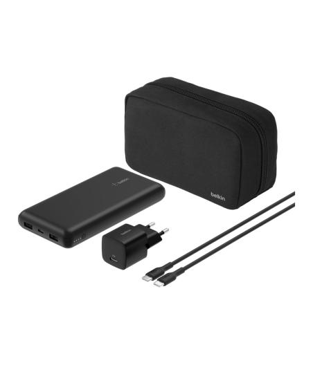BANQUE D'ALIMENTATION + ADAPTATEUR SECTEUR BELKIN BU042KQBK 20K MAH