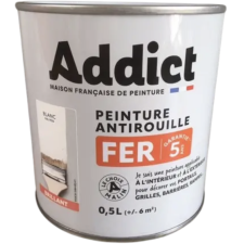 PEINTURE FER ADDICT ADD111391 - GLYCERO ANTIROUILLE - 0.5L - BLANC PUR