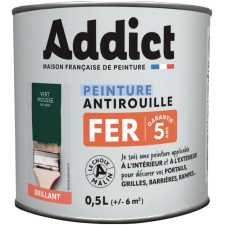 PEINTURE FER ADDICT ADD111397 - GLYCERO ANTIROUILLE - 0.5L - VERT